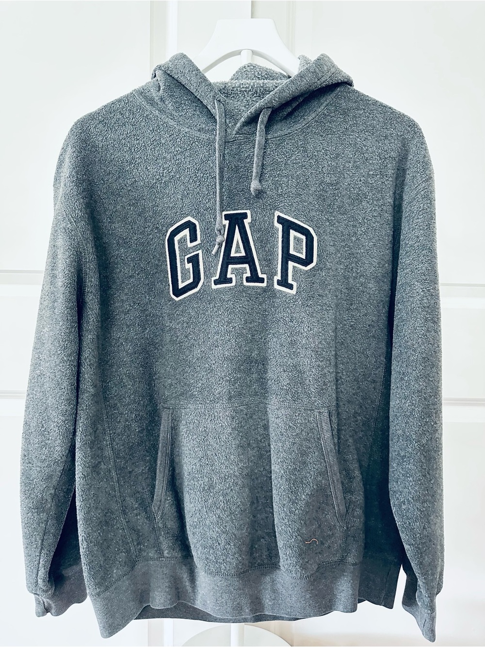Women’s GAP Charcoal Gray Pullover Hoodie with Logo Size S